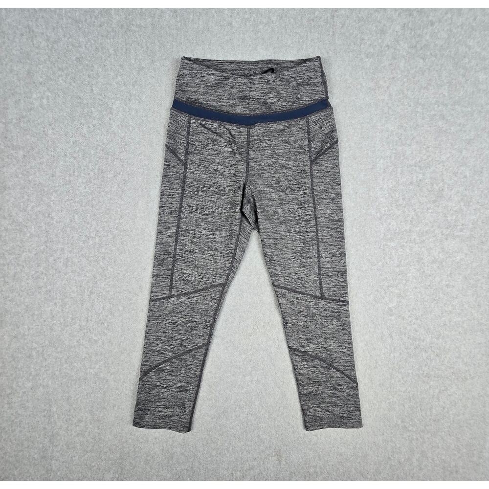 MPG XS Heathered Gray High Rise Leggings 7/8 length